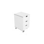 Manis-h chest of drawers with 3 drawers Snow white