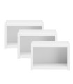 Lifetime 3x Shelves White Lacquered