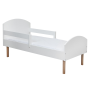 Manis-h Junior Retro Letto con Gambe in Faggio Bianco neve