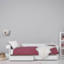 Base letto Lifetime combi 1- 120x200 cm con box letto e struttura a doghe deluxe bianca