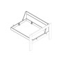 Lifetime bench, suspended Beach House white