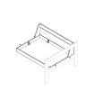 Lifetime bench, suspended Beach House white