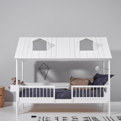 Lifetime Lit 2 en 1 Beach house avec sommier Luxe, blanc