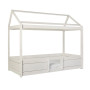 Letto 4 in 1 Lifetime per tetto in tessuto con Deluxe Slatted Frame Whitewash