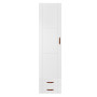 Porte d’armoire courte Lifetime + 2 petits tiroirs 50 cm blanc