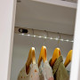 Lifetime clothes rail with LED 472 mm incl. fittings aluminium