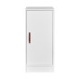 Lifetime All in one small locker with door, shelf and clothes rail whitewash