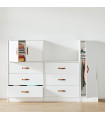 Lifetime ALL-IN-ONE SET 16 large locker with drawers white