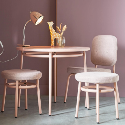 Tabouret Chill Lifetime avec siège rembourré Rose blush