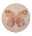 Lifetime round carpet - Butterflies 130 cm