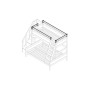 Lifetime safety increase with front and side opening for bunk bed Family white