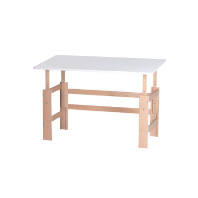 Manis-h desk Höhn adjustable with tilting function 115x65cm Snow white