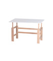 Manis-h desk Höhn adjustable with tilting function 115x65cm Snow white