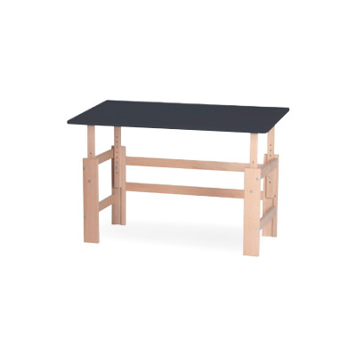 Manis-h Bureau à hauteur réglable avec fonction de basculement 115x65cm Black