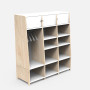 Mathy by Bols Asymetry Three Column Wardrobe with Three Low Tops