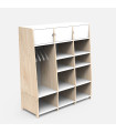 Mathy by Bols Asymetry Three Column Wardrobe with Three Low Tops