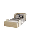 Letto singolo Mathy by Bols Discovery 226 cm x 100 cm bianco