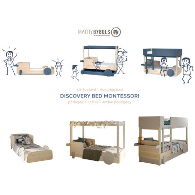 Mathy by Bols Discovery Bunk Bed 226 cm x 100 cm white