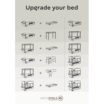 Mathy by Bols Discovery Bunk Bed 226 cm x 100 cm white