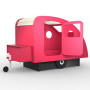 Mathy by Bols Caravan Bed Caravan with Trailer Hitch and Chest Summer Pink