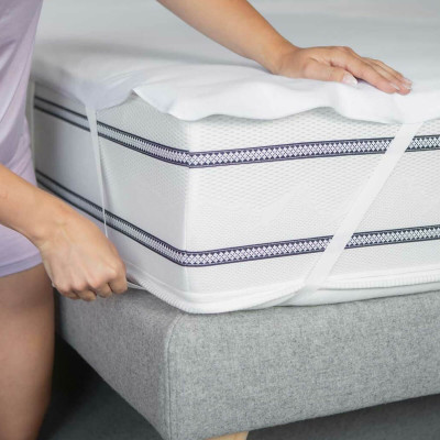 Surmatelas Bico en molleton avec protection contre l'humidité 90 x 200 cm