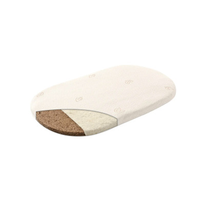 Matelas bébé Träumeland pour panier de Moise Naturwölkchen 37 x 70 x 3 cm ovale