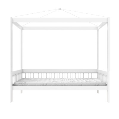 Lifetime four poster beds Breeze 90 x 200 with Slatted bed standard white