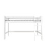 Lifetime lit mi-hauteur avec échelle inclinée Breeze 90 x 200 cm, sommier deluxe blanc