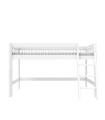 Lifetime lit mi-hauteur avec échelle inclinée Breeze 90 x 200 cm, sommier deluxe blanc