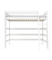 Letto a soppalco con scaletta inclinata Lifetime Breeze 90 x 200 cm telaio a doghe standard bianco