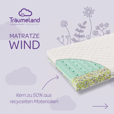 Träumeland Baby mattresses Better Dreams Edition Wind 60 x 120 cm