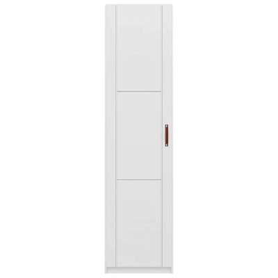 Lifetime wardrobe with 1 door and clothes rail, 50 cm white