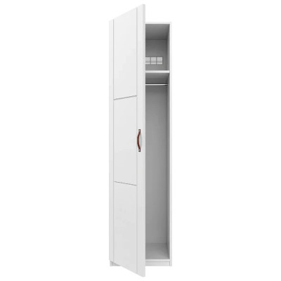 Lifetime wardrobe with 1 door and clothes rail, 50 cm white