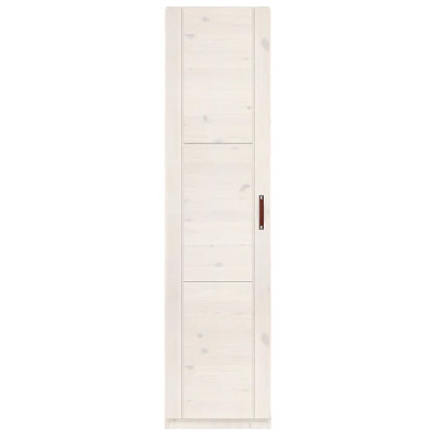 Lifetime wardrobe with 1 door and clothes rail, 50 cm whitewash