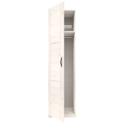 Lifetime wardrobe with 1 door and clothes rail, 50 cm whitewash