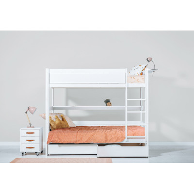 Lifetime bunk bed with deluxe slatted frame white