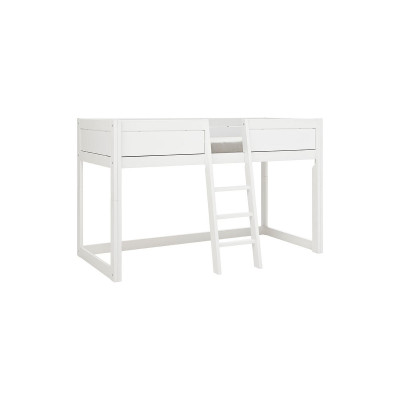 Lifetime 4 in 1 Bed KOMBO Essence Peach with Canopy and Shelf, slatted base standard White