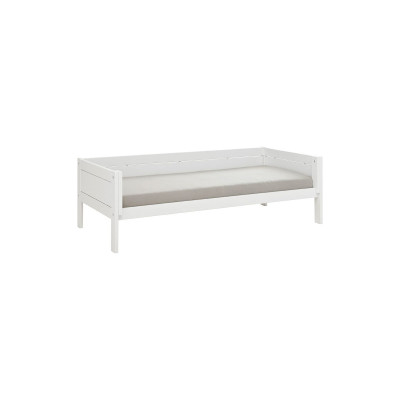 Letto Lifetime 4 in 1 KOMBO Essence Peach con baldacchino e ripiano, doghe standard bianco