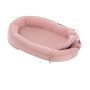 Träumeland baby nest "Home" Premium Kreise rose