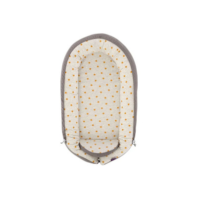 Träumeland baby nest "Home" Premium Sternentraum yellow