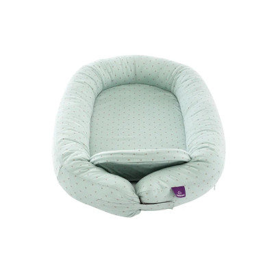 Träumeland baby nest "Home" Comfort Twister blue