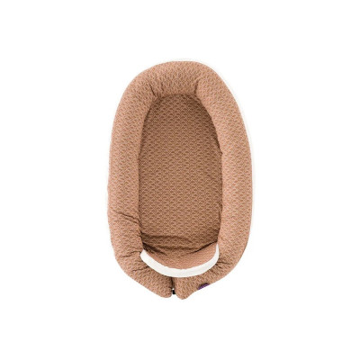 Träumeland baby nest "Home" Comfort Fische brown