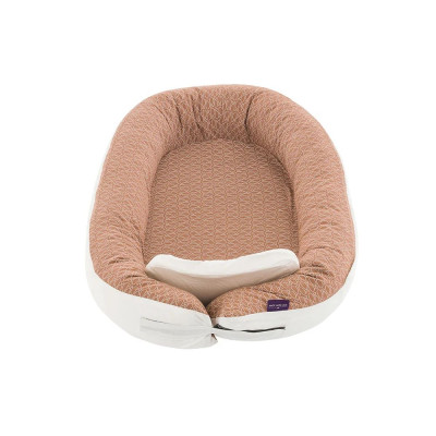 Träumeland baby nest "Home" Comfort Fische brown