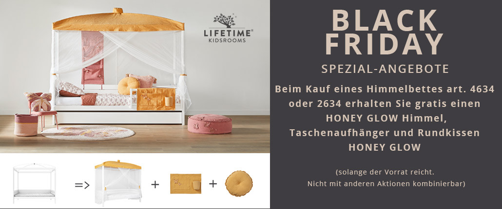 BLACK FRIDAY SPEZIAL-ANGEBOTE - KAUFE EIN HIMMELBETT + ERHALTE EINEN GRATIS HIMMEL. Aktionszeitraum: 12.11.-02.12.2024 (solange der Vorrat reicht)