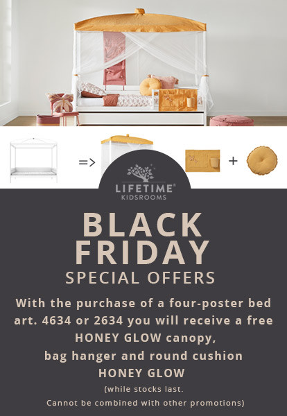 BLACK FRIDAY SPECIAL OFFERS - BUY A CANOPY BED + GET A FREE CANOPY. Promotion period: 12.11.-02.12.2024 (while stocks last)